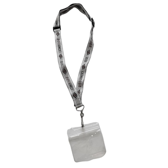 Disney Castaway Club Lanyard Silver Black White Authentic Cruise Line DCL - Picture 1 of 8